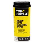 Tub O' Towels Heavy Duty Cleaning Wipes, 40 Count - .75 lbs.